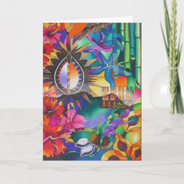 "IN THE SHADOWS OF SLEEPING GIANT MOUNTAIN IV" CARD (Front)