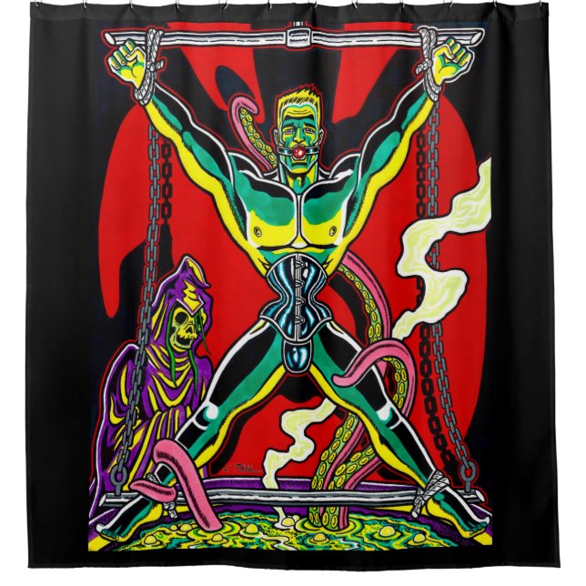 "In the Soup" Shower Curtain (Front)