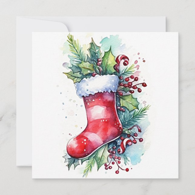 In the Spirit of Giving: Sharing Joy at Christmas Card (Front)