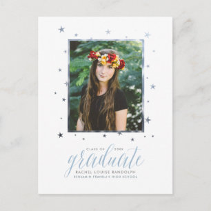 In the Stars Photo Graduation Postcard