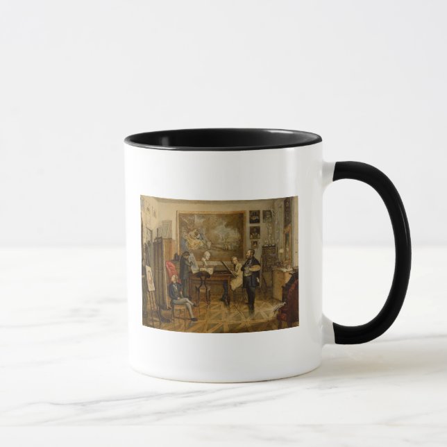 In the Studio of Miklos Barabas Mug (Right)