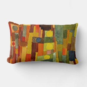 In the Style of Kairouan by Paul Klee Lumbar Pillow