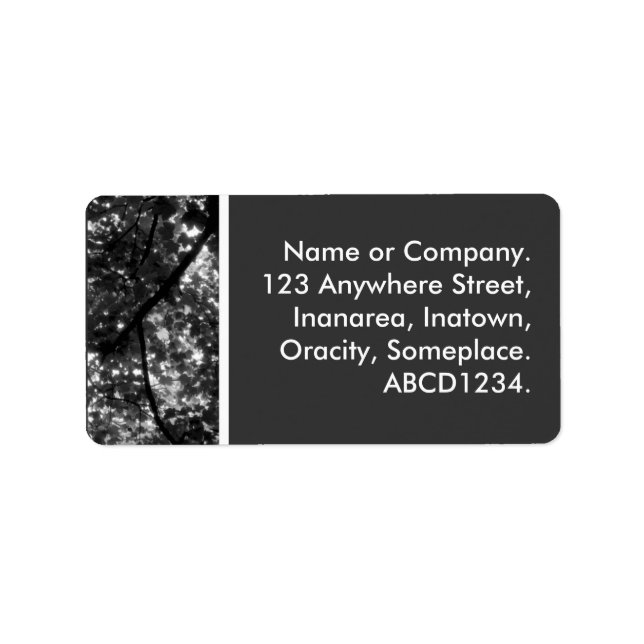 In the Trees Label (Front)