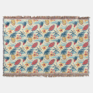 In The Tropics, Time Seems To Slow Down Throw Blanket