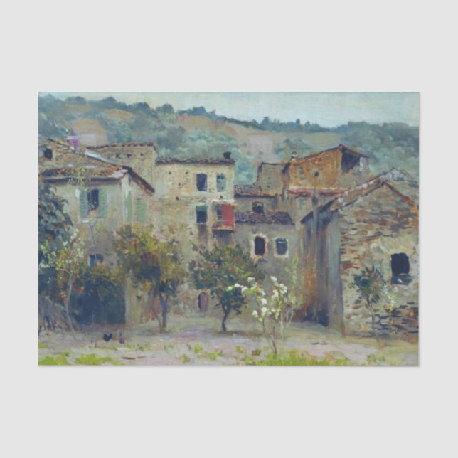 In the Vicinity of Bordiguera, North of Italy Tissue Paper (Front)