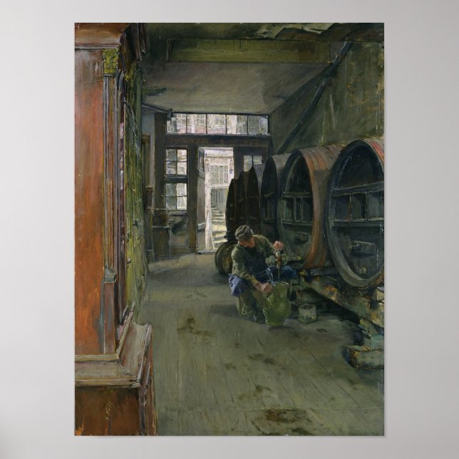 In the Vinegar Factory in Hamburg, 1891 Poster (Front)