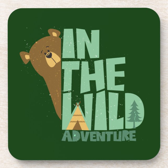 In The Wild Adventure Bear Coaster (Front)