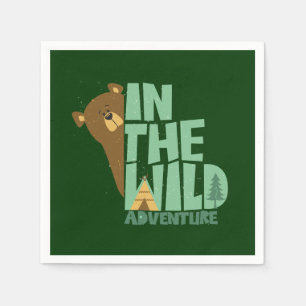 In The Wild Adventure Bear Napkin
