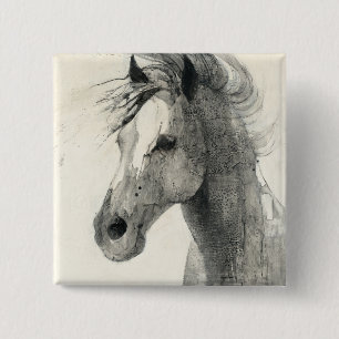 In the Wind II 2 Inch Square Button
