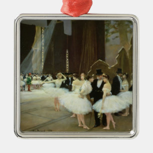 In the Wings at the Opera House, 1889 Metal Ornament