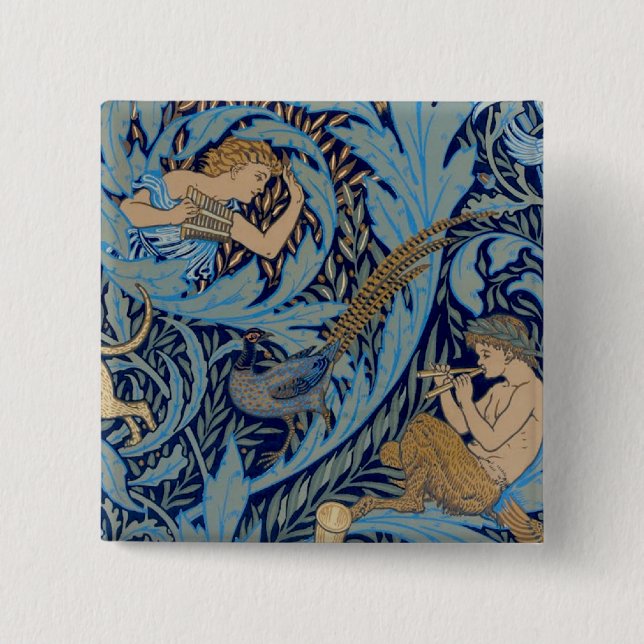 In the Woods 2 Inch Square Button (Front)