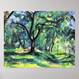 In the Woods by Paul Cezanne Poster