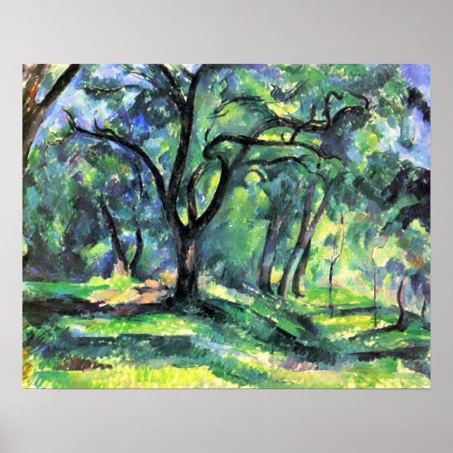 In the Woods by Paul Cezanne Poster (Front)