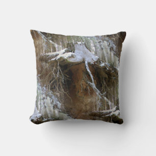 In the woods... throw pillow
