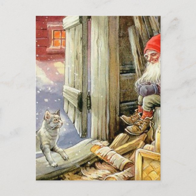 “In the Woodshed” by Jenny Nystrom Postcard (Front)