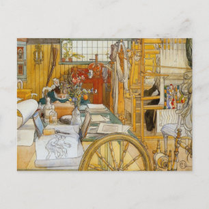 In the Workshop with Mom Postcard