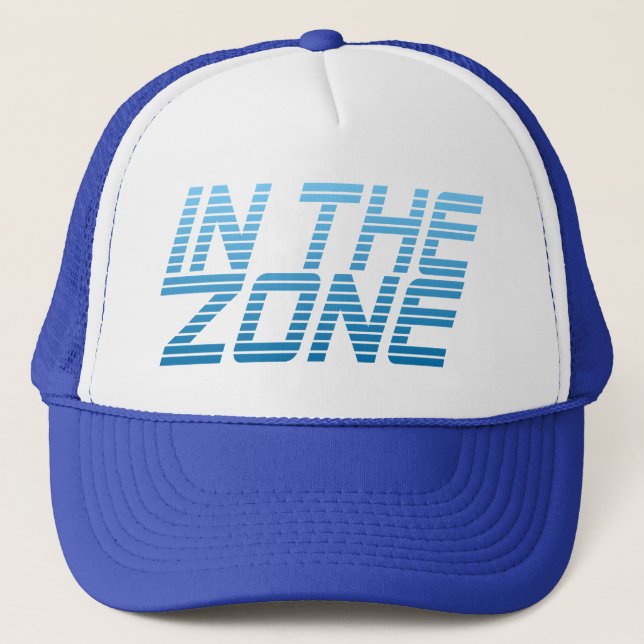 IN THE ZONE custom hat (Front)