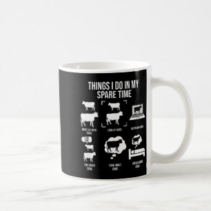 In Things Spare Time Cow Farmer Coffee Mug