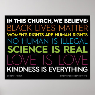 In This Church... Kindness Is Everything Sign