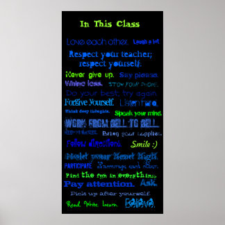 In This Class, Love each other., Laugh a lot., ... Poster