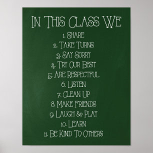 In This Class We... Poster
