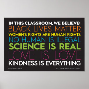 In This Classroom... Kindness Is Everything Sign