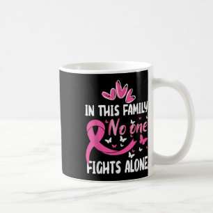 In This Family Fight Alone Breast Cancer Awareness Coffee Mug