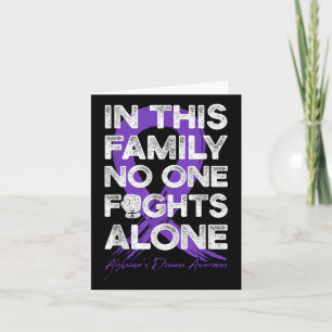 In This Family Fight Alone Heimers Disease Warrior Card