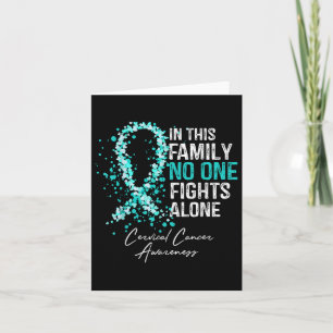 In This Family Fights Alone Shirt Cervical Cancer  Card