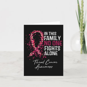 In This Family Fights Alone Shirt Throat Cancer Card
