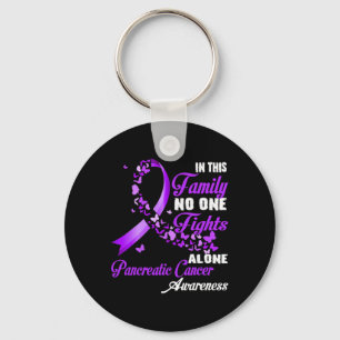 In This Family Nobody Fight Alone - Pancreatic Can Keychain