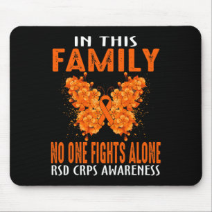In This Family Nobody Fight Alone Rsd Crps Awarene Mouse Pad