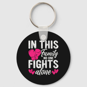 In This Family Nobody Fights Alone Breast Cancer A Keychain