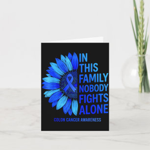 In this family nobody fights alone colon cancer card