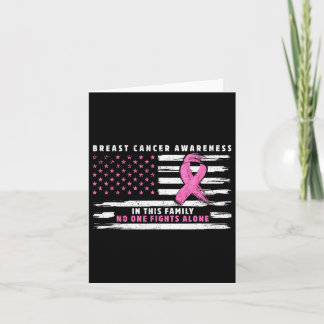 In This Family Nobody Fights Alone Pink Ribbon Bre Card