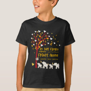 In This Family Nobody Fights Leukaemia Alone Leuke T-Shirt