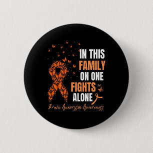 In This Family Nobodys Fight Alone Brain Aneurysm 2 Inch Round Button
