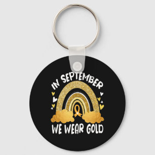 In This Family We All Fight Childhood Cancer Survi Keychain