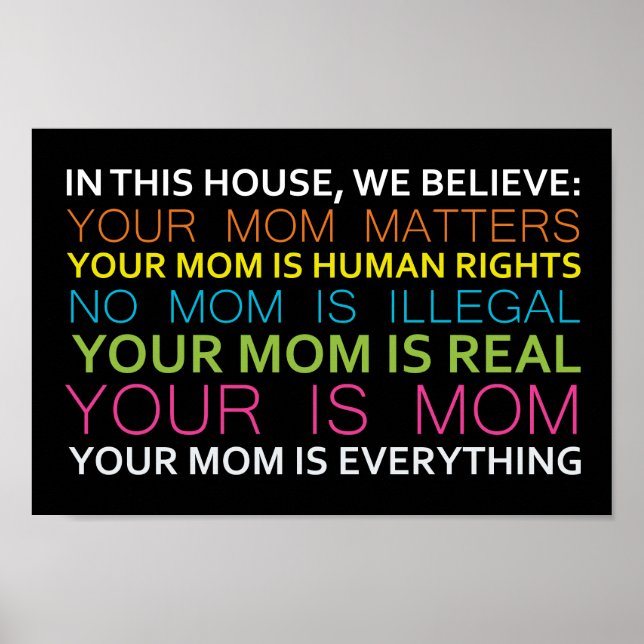 In this house we believe in yard sign meme (Front)