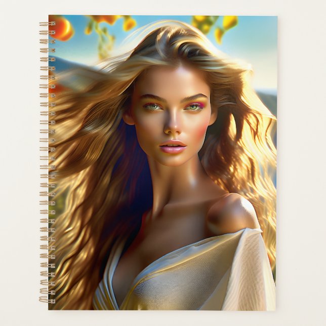 In this image, the supermodel is shown in a natura planner (Front)
