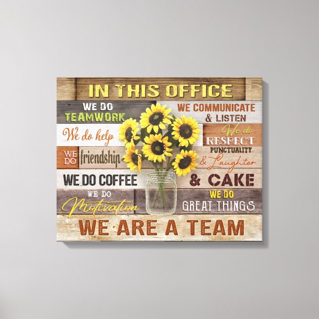 In This Office Canvas Wall Decor (Front)