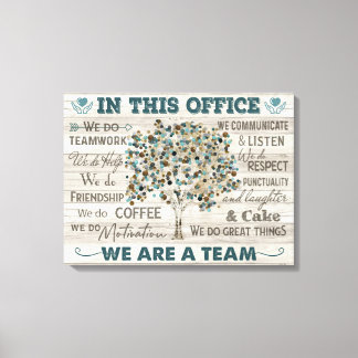 In This Office We Are Team, Office Canvas Art