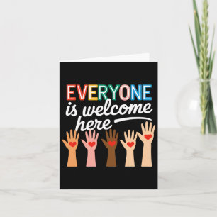 In This Room Everyone Is Welcome Here Teacher Stud Card