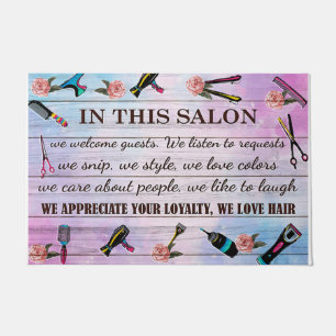 In This Salon Doormat, We Love Hair Mat