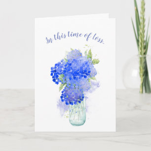In this Time of Loss, Scripture Comfort Flower Card