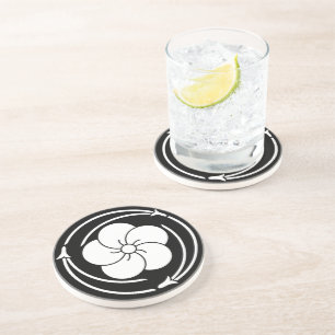 In three chasing pine needles 捻 ji plum coaster