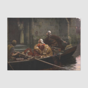 In Time of Peril, 1897 by Edmund Blair Leighton Tissue Paper