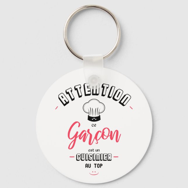 In top form cook attention keychain (Front)