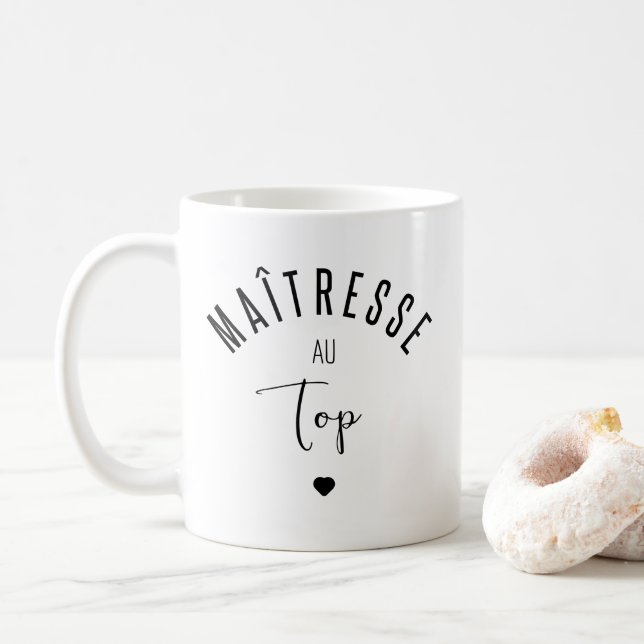 In top form mistress coffee mug (With Donut)