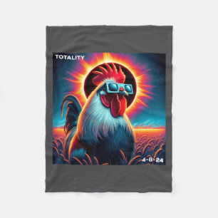 In Total Solar Eclipse April 8 Fleece Blanket